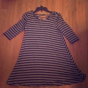 Striped shift dress